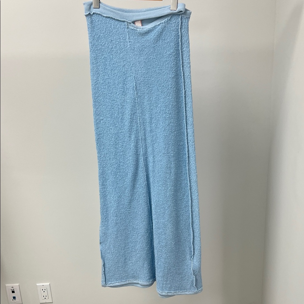 Eckhaus Latta Terrycloth Slit-Waist Maxi Skirt
